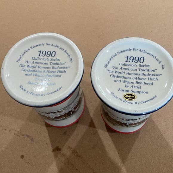 Anheiser-Busch, Inc. Budweiser 1990 Collector Steins - Picture 5 of 5